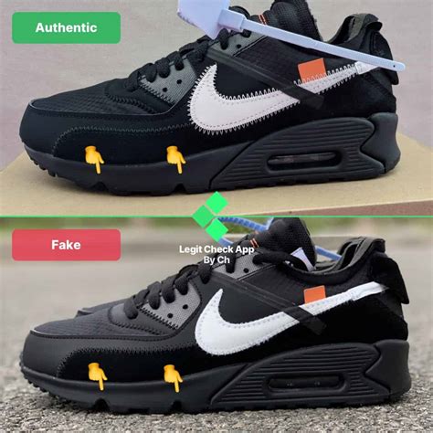 off white nike air max 90 real vs fake|off white air max 90 black.